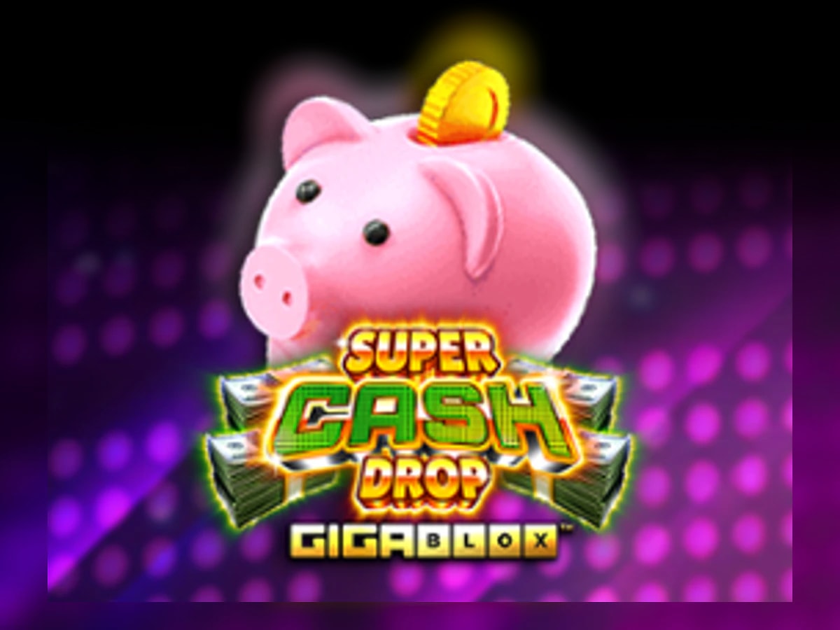 Super Cash Drop Deluxe Gigablox slot game artwork