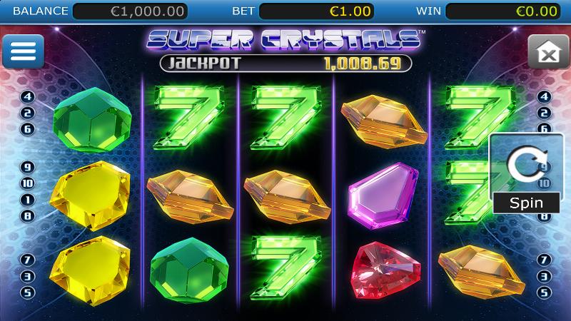 Super Crystals slot game artwork