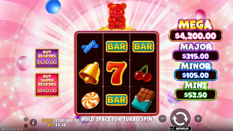 Super Gummy Strike slot game artwork