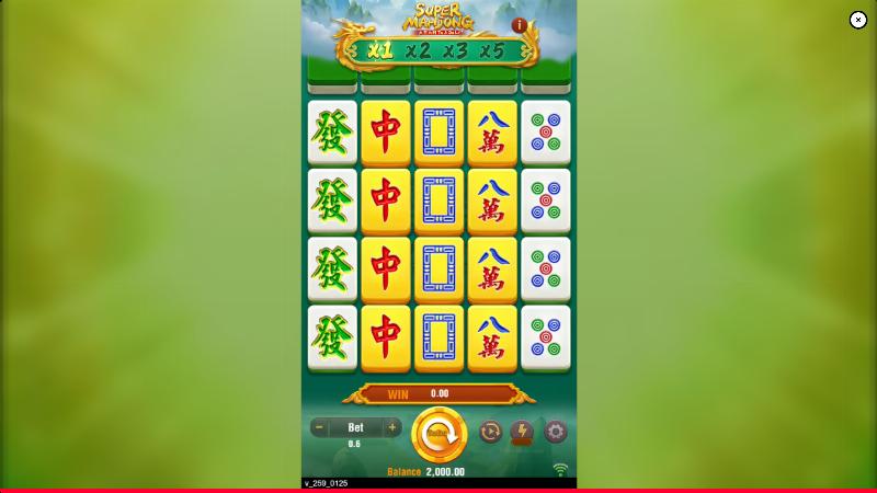 Super Mahjong slot game artwork