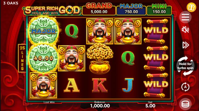 Super Rich God: Hold And Win slot game artwork