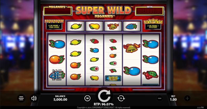 Super Wild Megaways slot game artwork