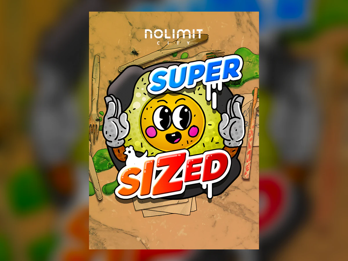Supersized slot game artwork