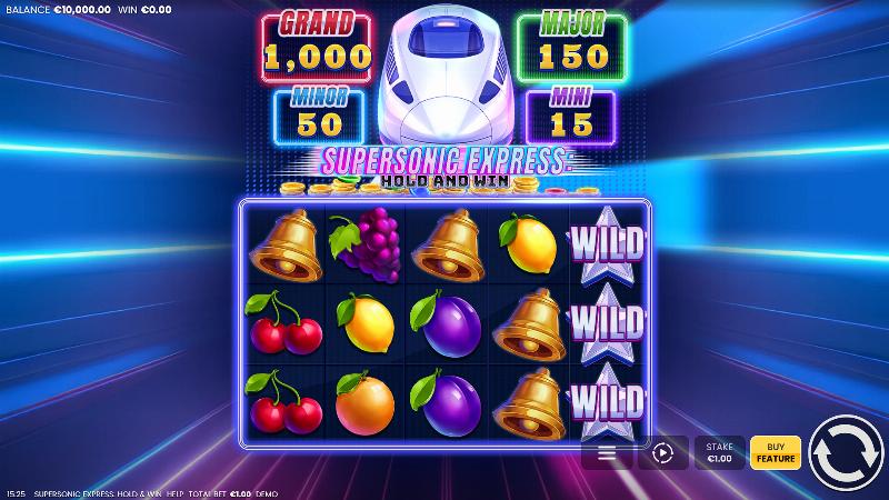 Supersonic Express: Hold And Win slot game artwork