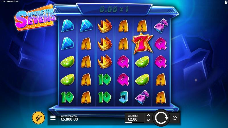 Superstar Sevens slot game artwork