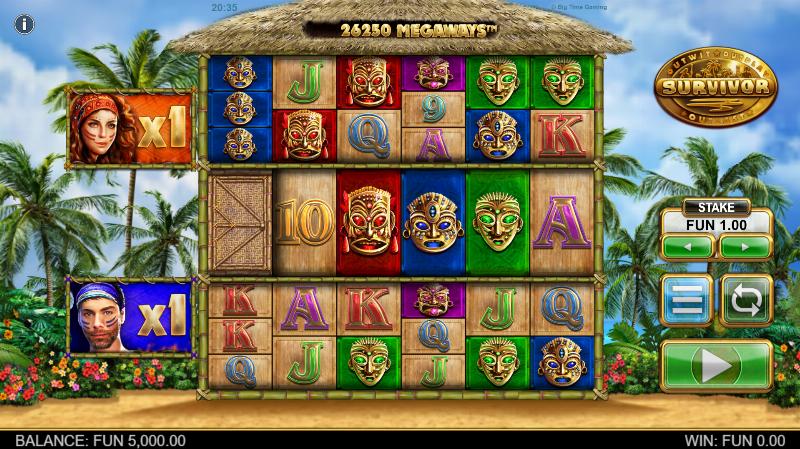 Survivor Megaways slot game artwork