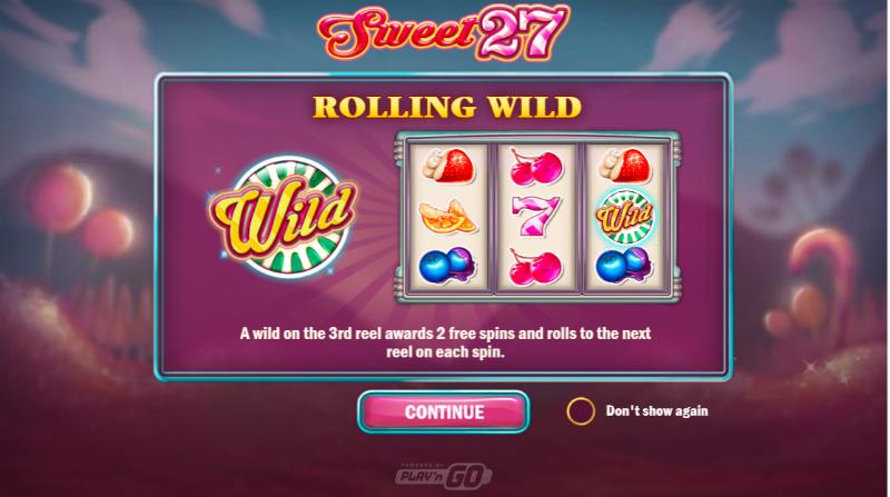 Sweet 27 slot game artwork