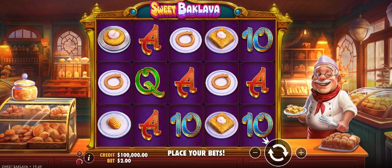 Sweet Baklava slot game artwork