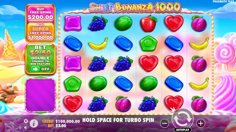 Sweet Bonanza 1000 slot game artwork