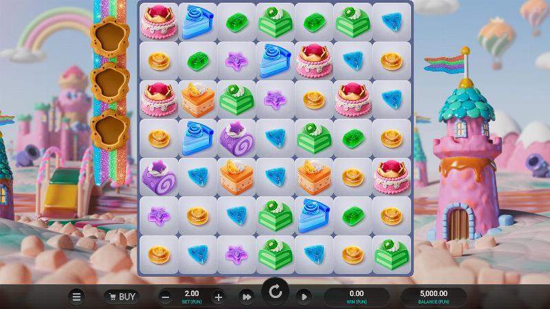 Sweetopia Royale slot game artwork