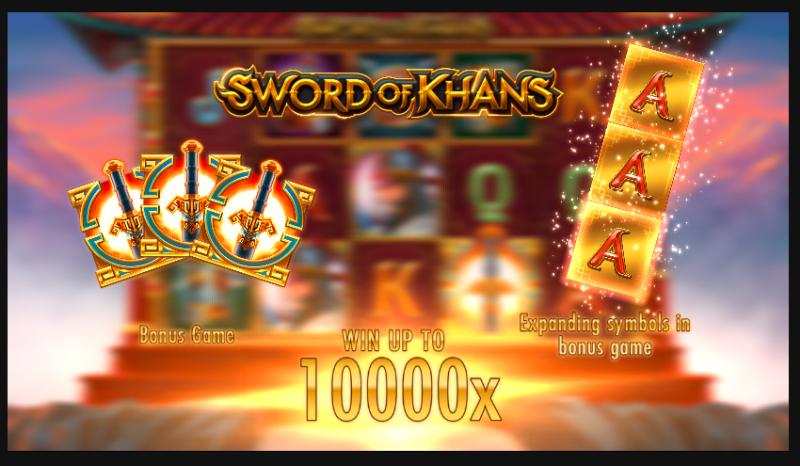 Sword Of Khans slot game artwork