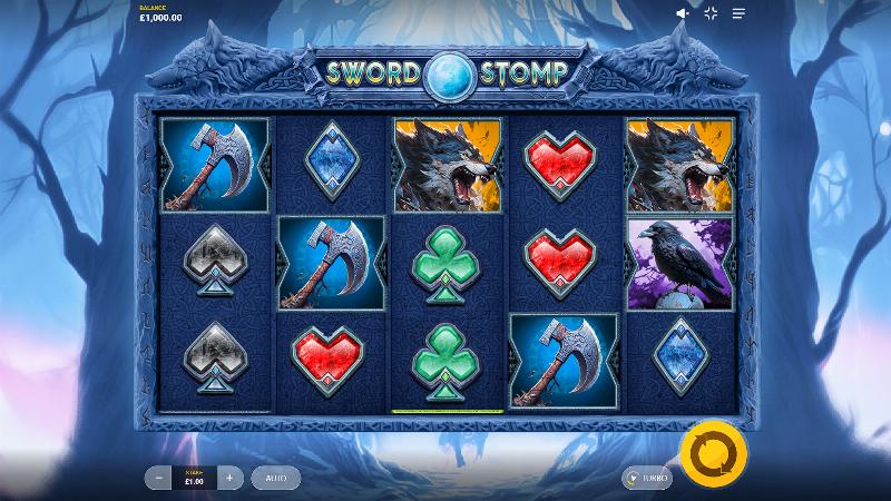 Sword Stomp slot game artwork