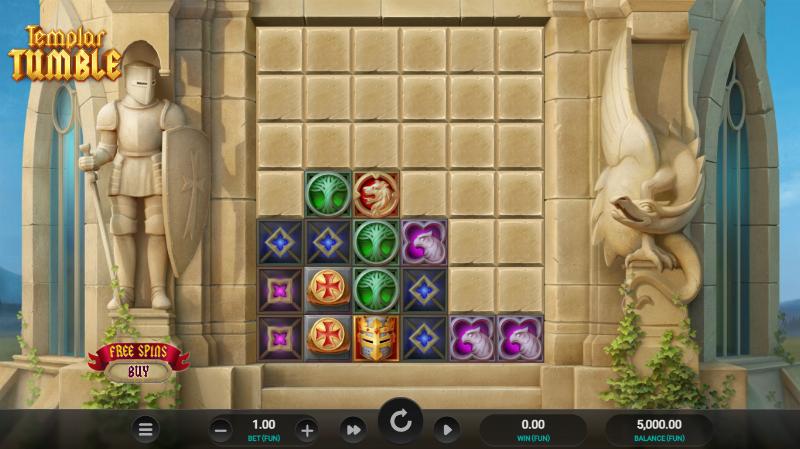 Templar Tumble slot game artwork