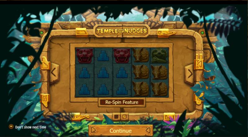 Temple Of Nudges slot game artwork
