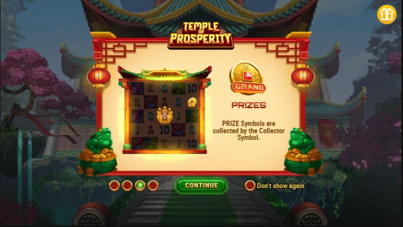 Temple Of Prosperity slot game artwork