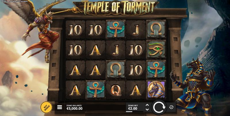 Temple Of Torment slot game artwork