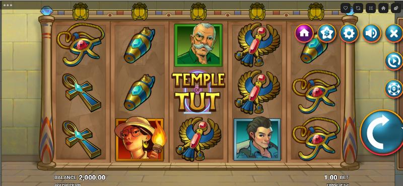 Temple Of Tut slot game artwork