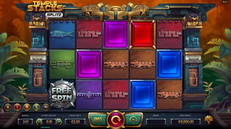 Temple Stacks slot game artwork