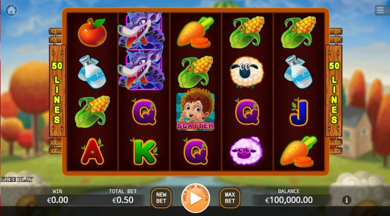 The Boy Who Cried Wolf slot game artwork