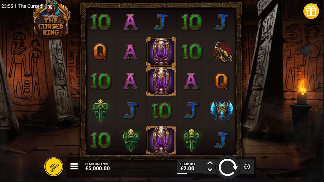 The Cursed King slot game artwork