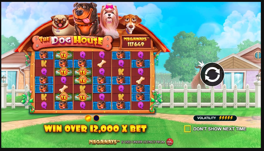 The Dog House slot game artwork