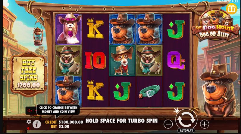 The Dog House Dog or Alive slot game artwork