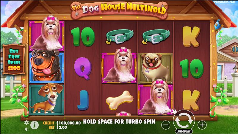 The Dog House Multihold slot game artwork