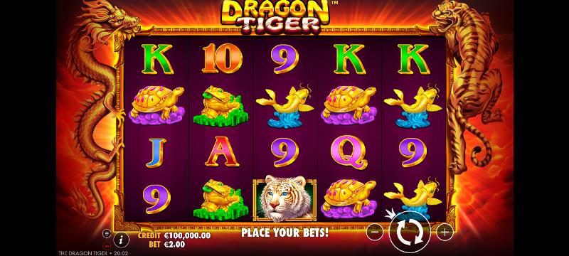 The Dragon Tiger slot game artwork