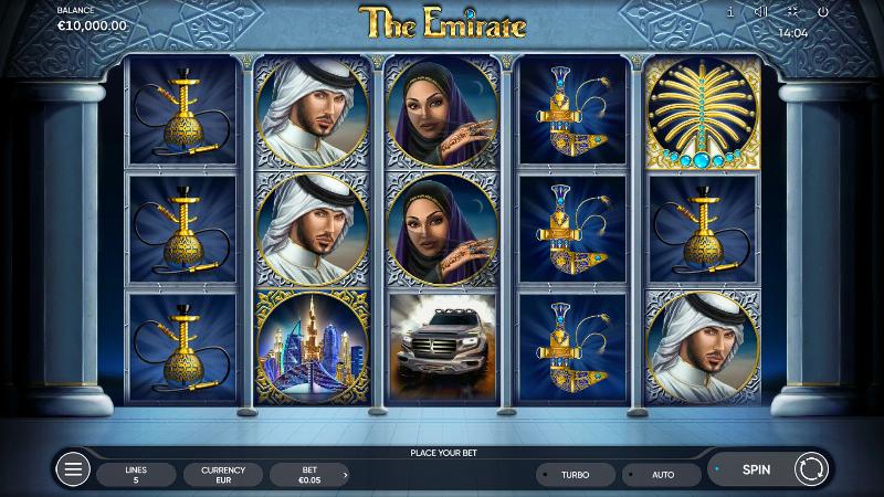 The Emirate slot game artwork