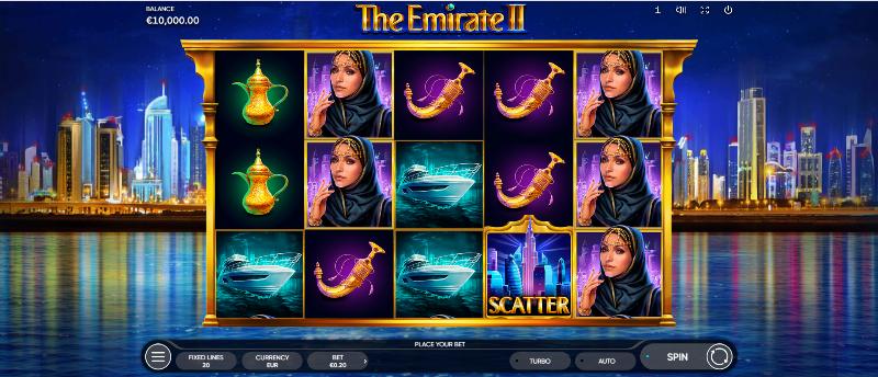 The Emirate 2 slot game artwork