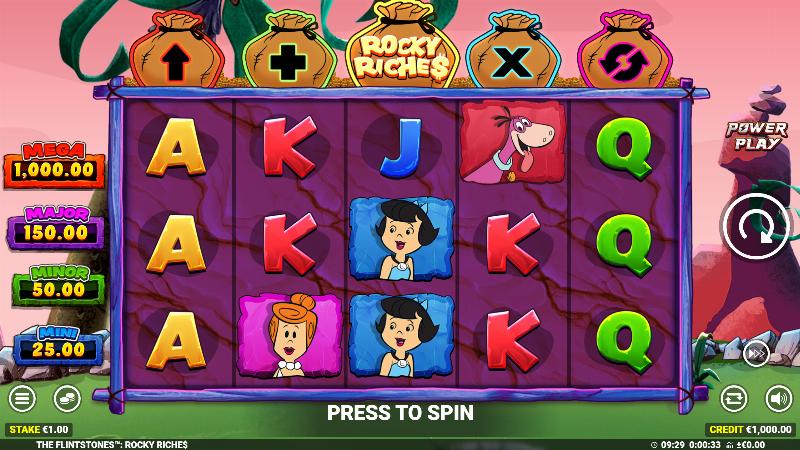 The Flintstones Rocky Riches slot game artwork