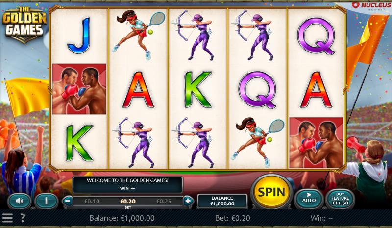 The Golden Games slot game artwork