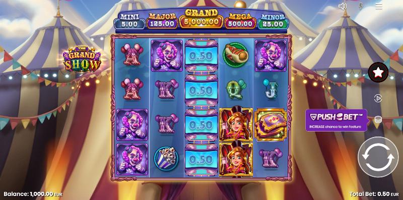 The Grand Show slot game artwork