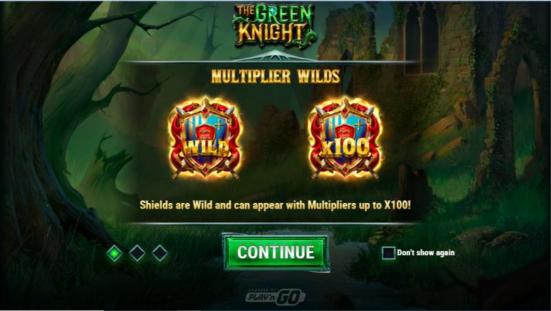 The Green Knight slot game artwork