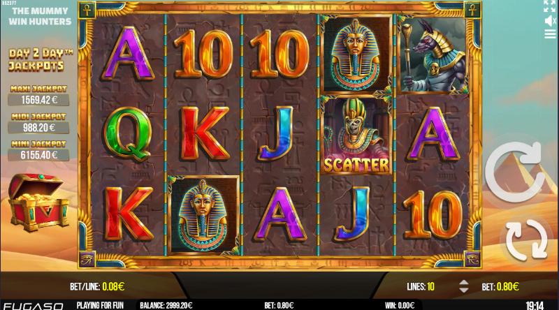 The Mummy Win Hunters Epicways slot game artwork