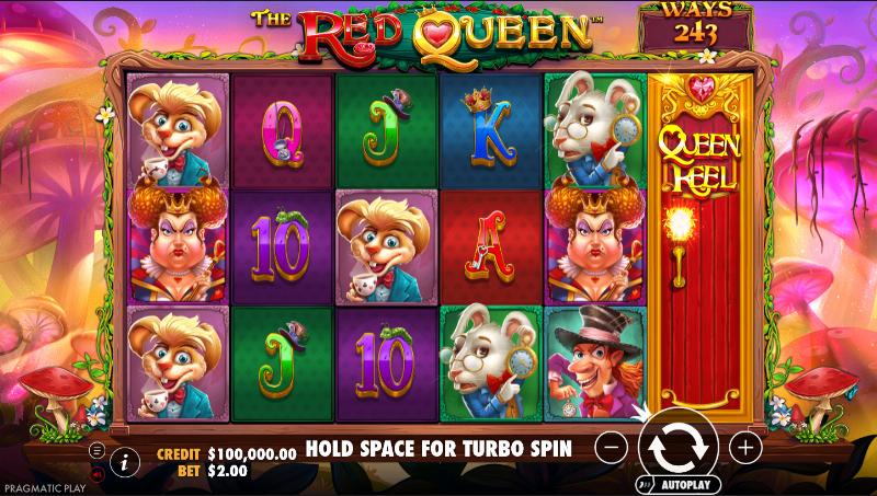 The Red Queen slot game artwork