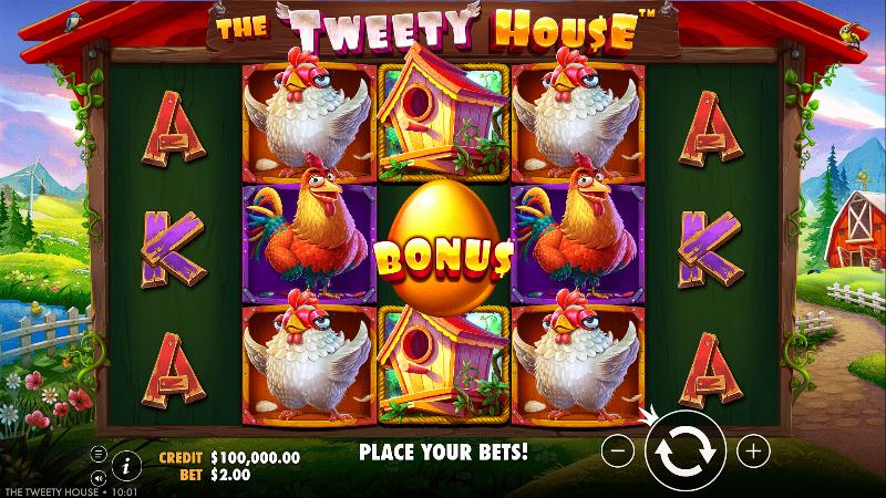 The Tweety House slot game artwork