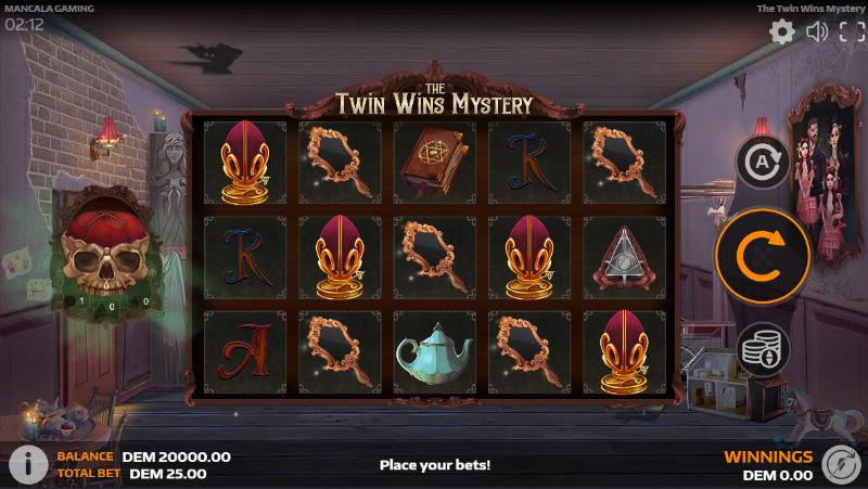 The Twin Wins Mystery slot game artwork