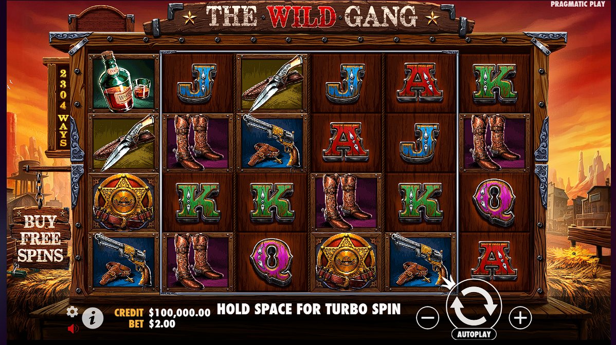 The Wild Gang slot game artwork