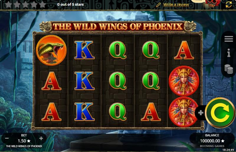 The Wild Wings Of Phoenix slot game artwork