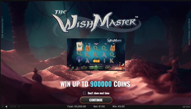 The Wish Master slot game artwork