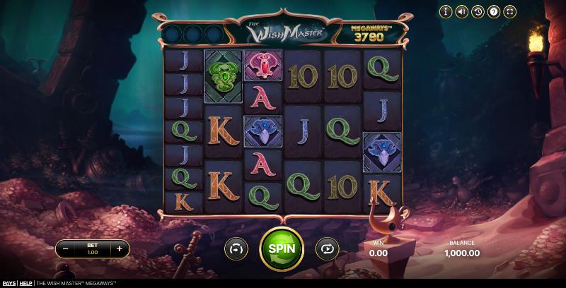 The Wish Master Megaways slot game artwork