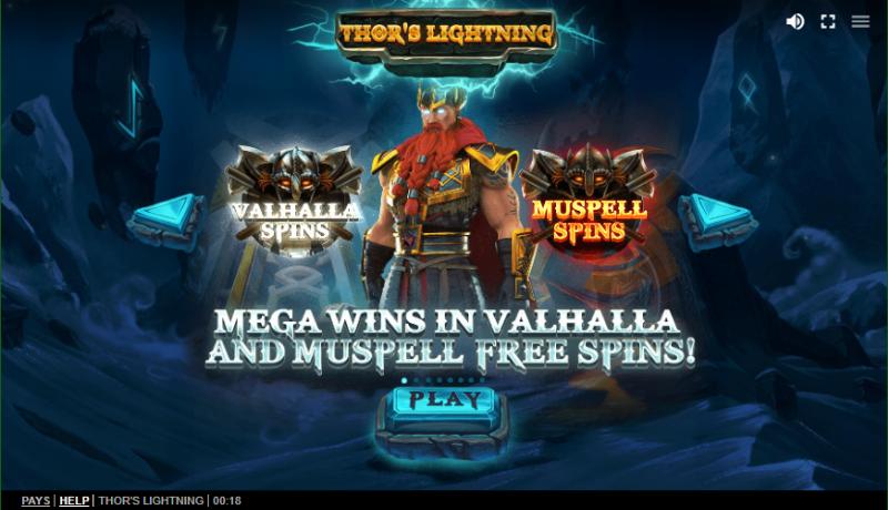 Thor’s Lightning slot game artwork