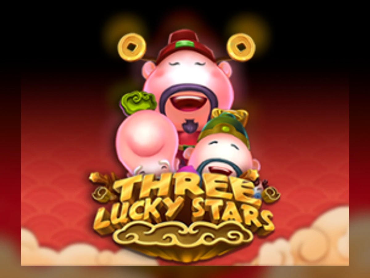 Three Lucky Stars slot game artwork