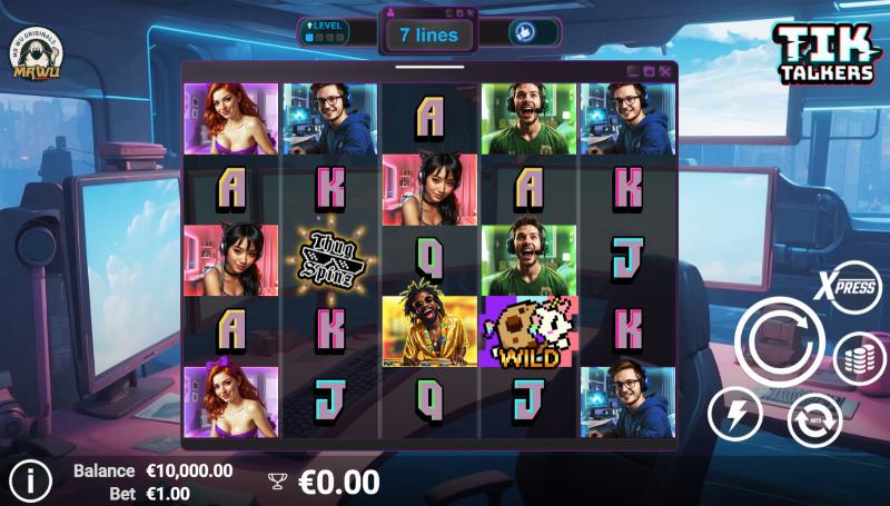 Tik Talkers slot game artwork