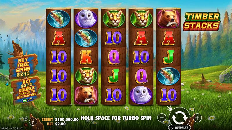 Timber Stacks slot game artwork