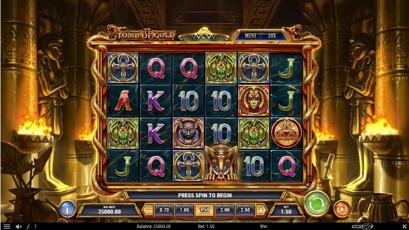 Tomb Of Gold 2 slot game artwork
