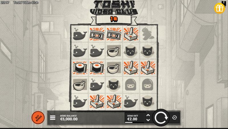 Toshi Video Club slot game artwork