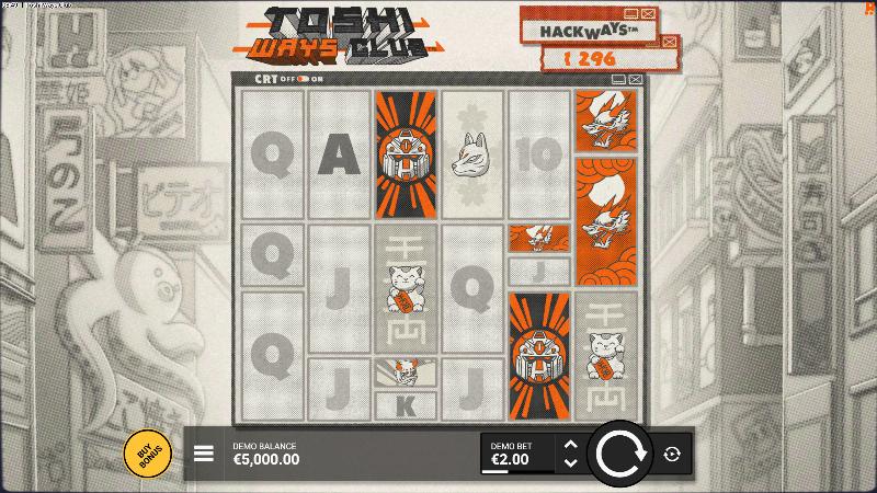 Toshi Ways Club slot game artwork