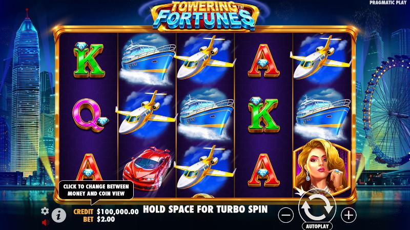 Towering Fortunes slot game artwork